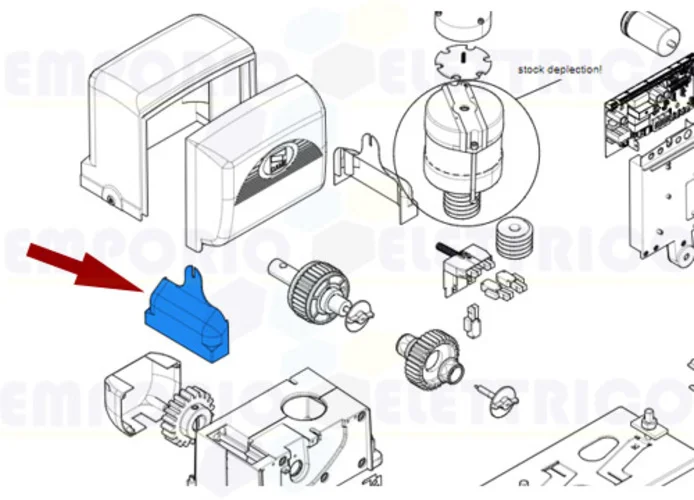 came ricambio carter protezione regolazioni sinistro bx 119ribx006