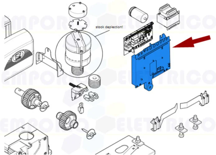 came ricambio supporto scheda elettronica bx 119ribx010