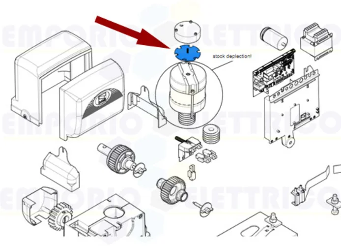 came ricambio elettroblocco bx bk 119ribx034