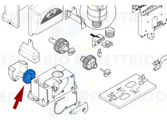 came ricambio pignone bx 119riy010