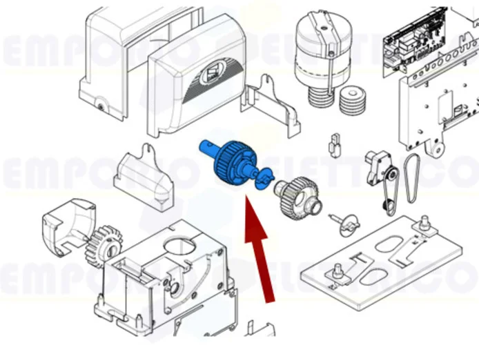 came ricambio albero lento bx 119ribx015