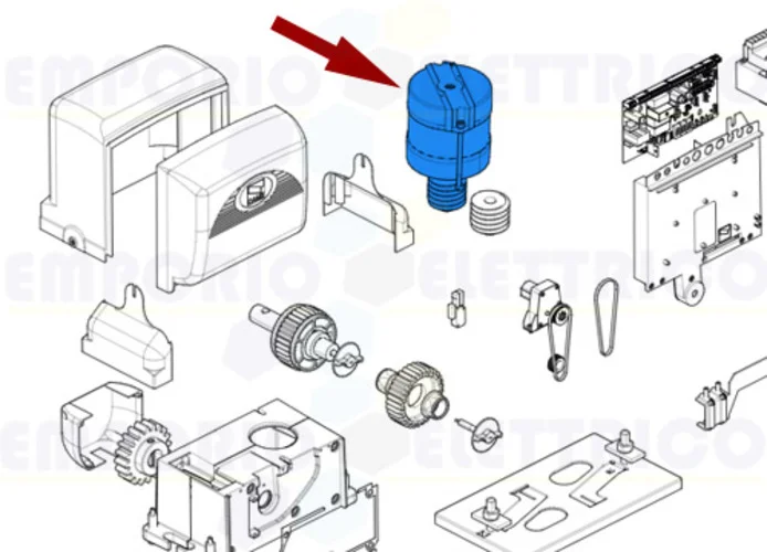 came ricambio gruppo motore bx 119ribx020