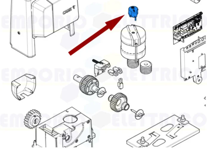 came ricambio gruppo lettore ottico bx 88001-0121