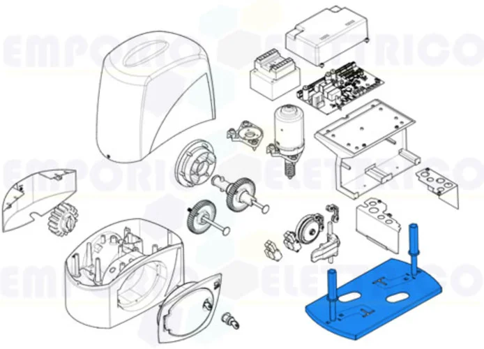 came ricambio base ancoraggio motoriduttore bx 119ribx049