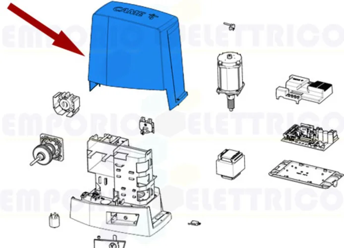 came ricambio coperchio grigio ral 7024 bkv 88001-0171