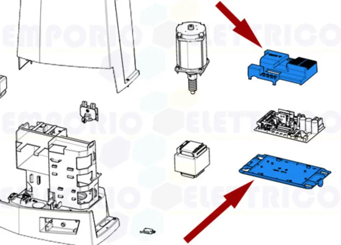 came ricambio cover e fondo centrale bkv 88001-0175