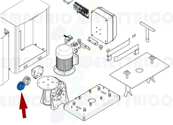 came ricambio pignone modulo 4 by 119riy088