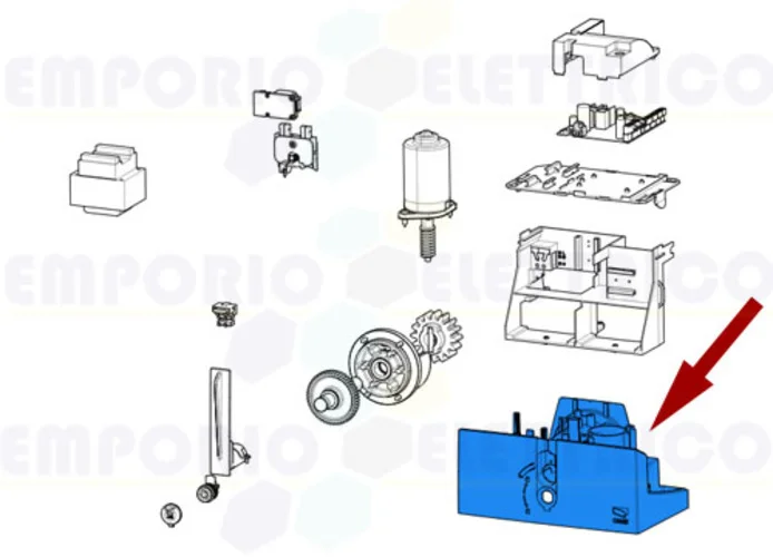 came ricambio cassa motoriduttore bxl 119rib003