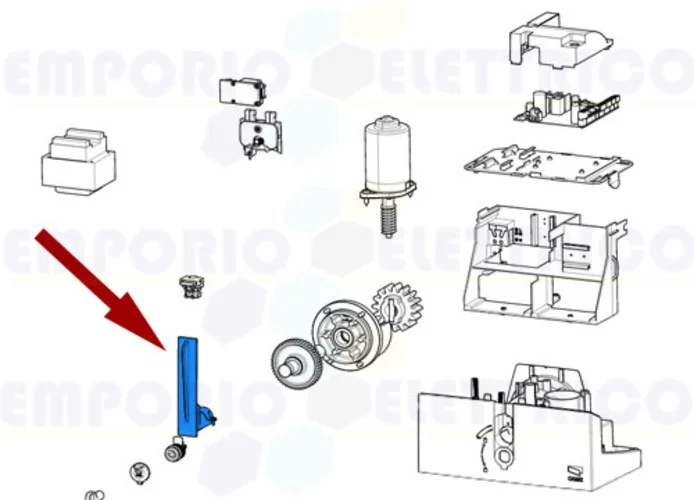 came ricambio gruppo leva sblocco bxl 119rib009