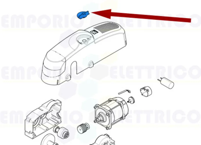 came ricambio leva sblocco emega 119rie052