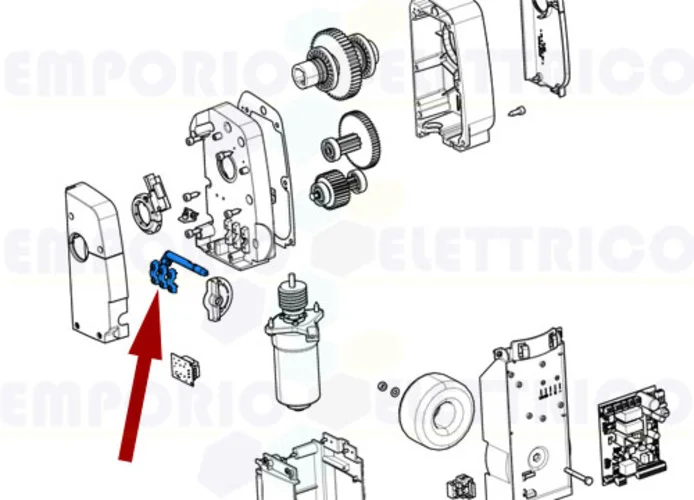 came ricambio asta sblocco emega40 119rie197