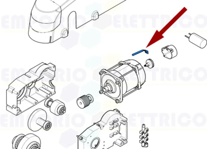 came ricambio scheda lettore ottico emega 119rie134