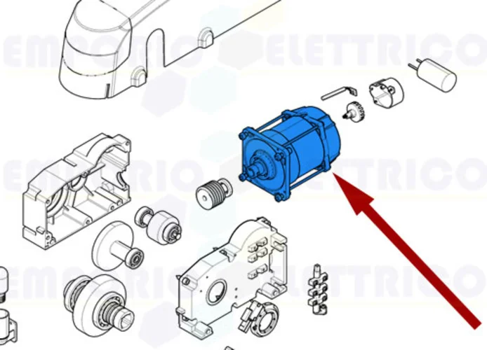 came ricambio gruppo motore emega 119rie151