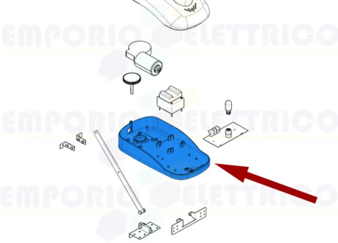 came ricambio base fissaggio motoriduttore ver 119rie144