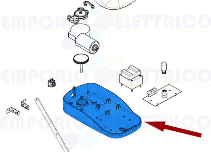 came ricambio base fissaggio motoriduttore ver 119rie125