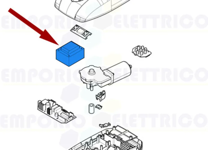 came ricambio trasformatore v6000 119rir445