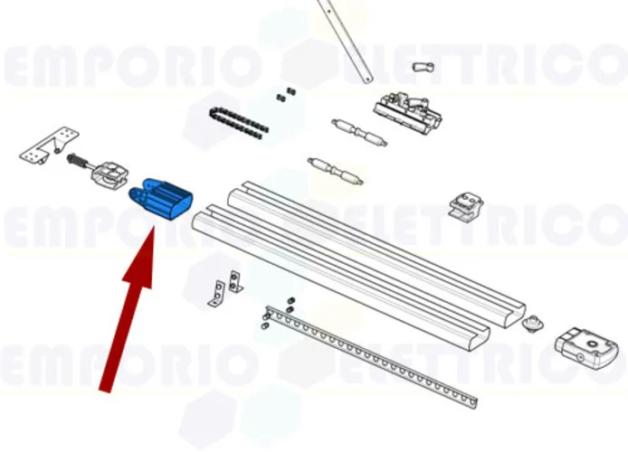 came ricambio supporto tendicatena ver 119rie111