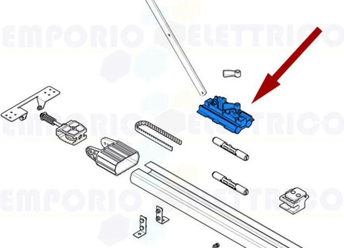 came ricambio pattino scorrimento ver 119rie147