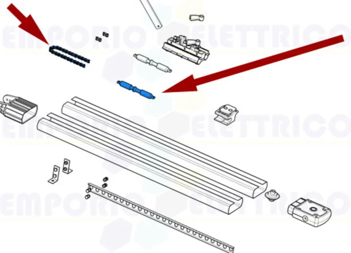 came ricambio catena trasmissione ver 119rie116