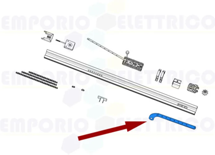 came ricambio leva di trasmissione curva v6000 119rie173