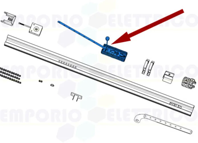 came ricambio pattino di scorrimento v6000 119rie175