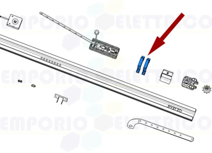 came ricambio staffe di fissaggio a soffitto v6000 119rie177