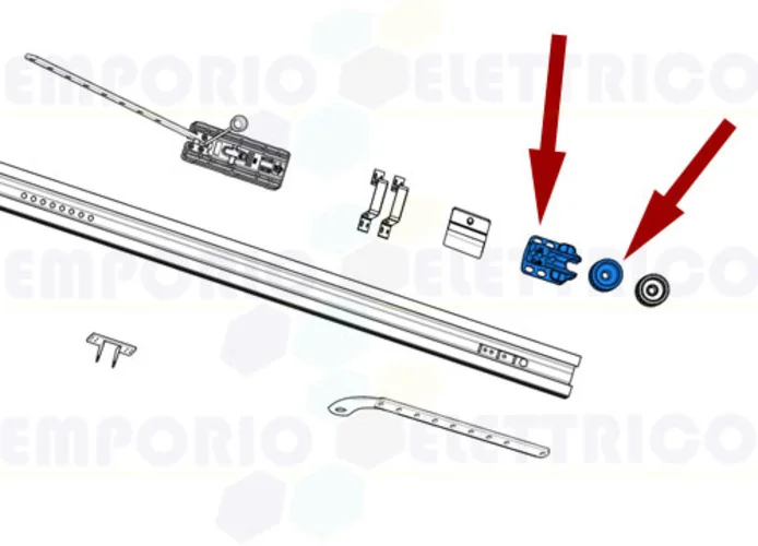 came ricambio term.+ puleggia guida cinghia v6000 119rie186