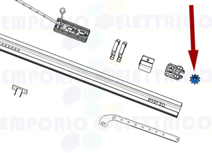 came ricambio pignone di trasmissione catena v6000 119rie182