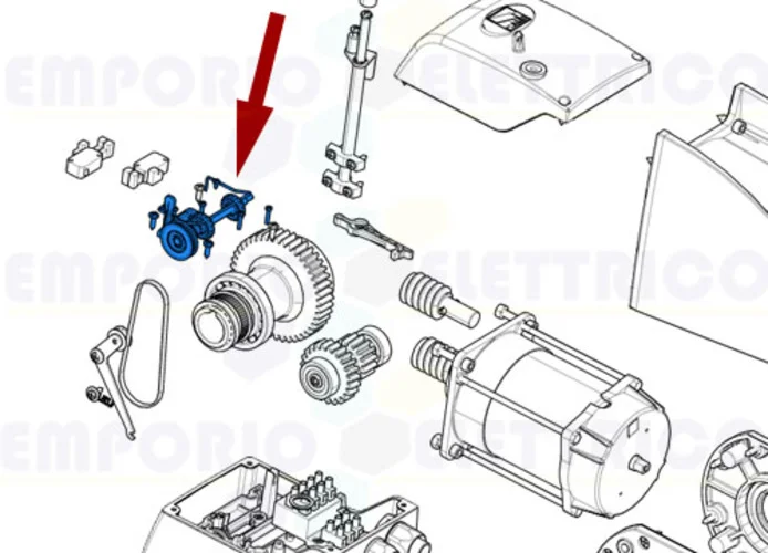 came ricambio gruppo finecorsa meccanico c-bx 119ricx021