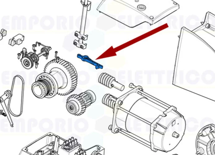 came ricambio leva sicurezza finec. mecc. c-bx 119ricx022