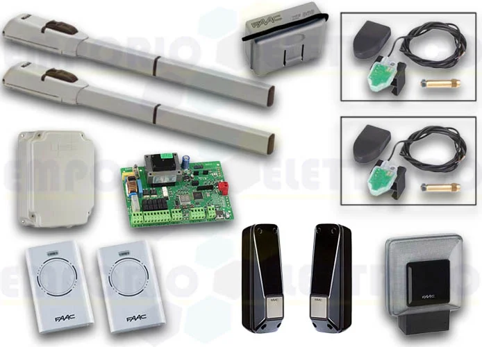 faac kit automazione cancelli a battente 230v longmaster sg 104155