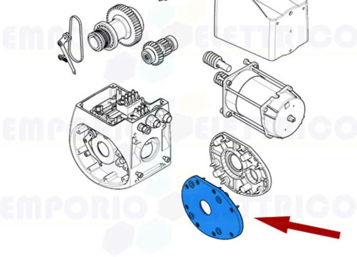 came ricambio flangia destra motoriduttore c-bx 119ricx023