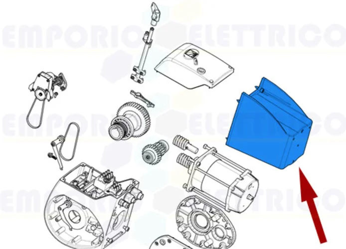 came ricambio calotta motore c-bx 119ricx035