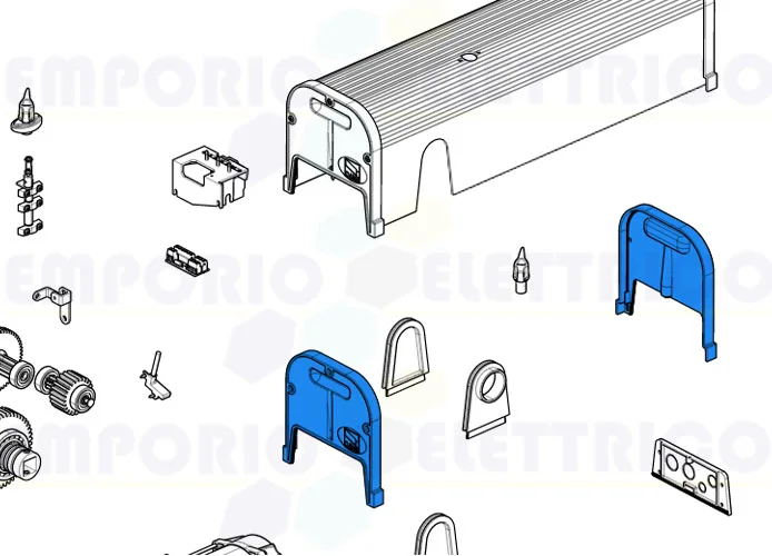 came ricambio tappi laterali e coperchio f4000 119rid249