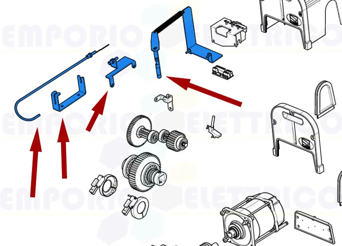 came ricambio gruppo sblocco f4000 88001-0246