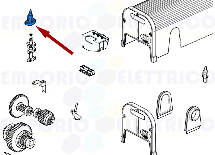 came ricambio leva sblocco f4000 119rid251