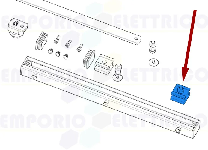 came ricambio pattino di scorrimento f4000 119rid255