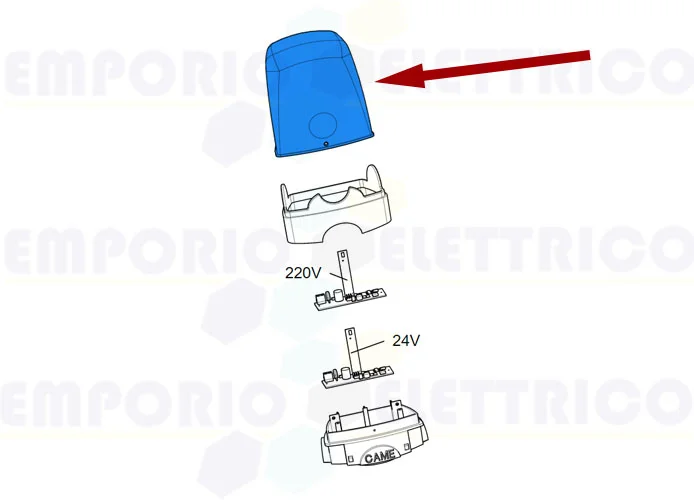 came ricambio cupola lampeggiatore kled 119rir178