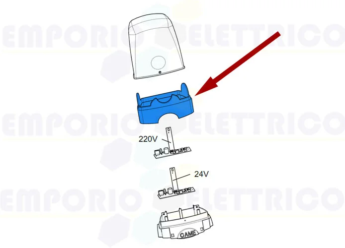 came ricambio anello esterno kled 119rir200