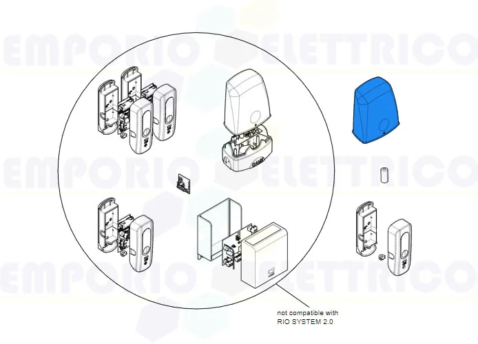 came ricambio cupola riolux01 119rir502