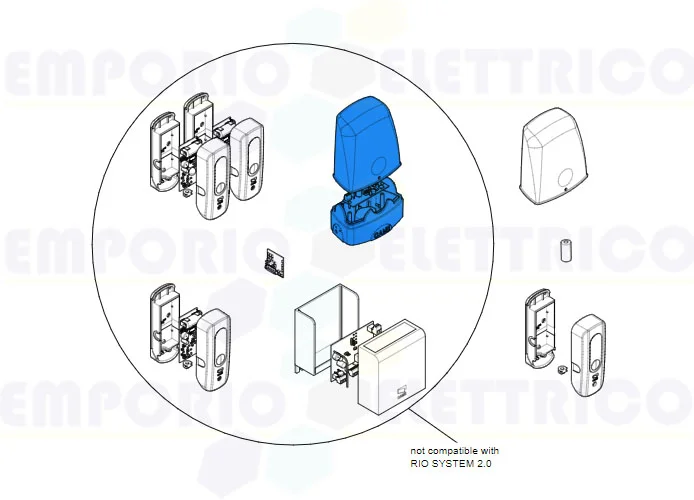 came ricambio lampeggiatore riolux01 88006-0015