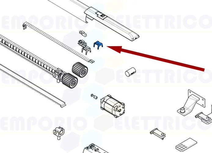 came ricambi 3pz slitta azionamento microinterrutori ati 88001-0244