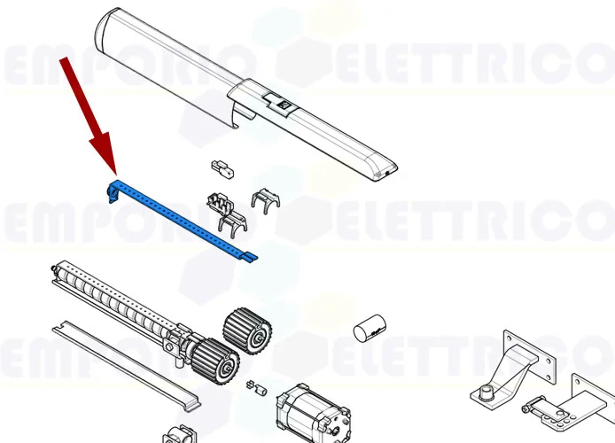 came ricambio supporto finecorsa ati3 119rid216