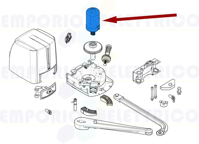 came ricambio pezzo motore 24v fast70 119rid485