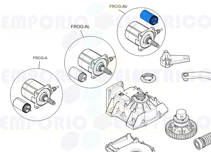 came ricambio condensatore 20µF frog 119rir277