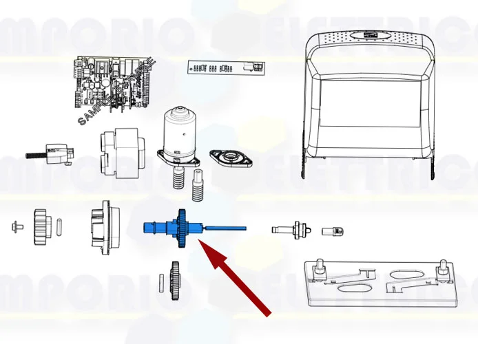 came ricambio albero lento bz 119ribz006