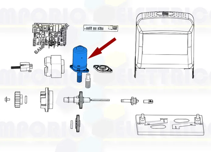 came ricambio gruppo motore bz 119ribz008