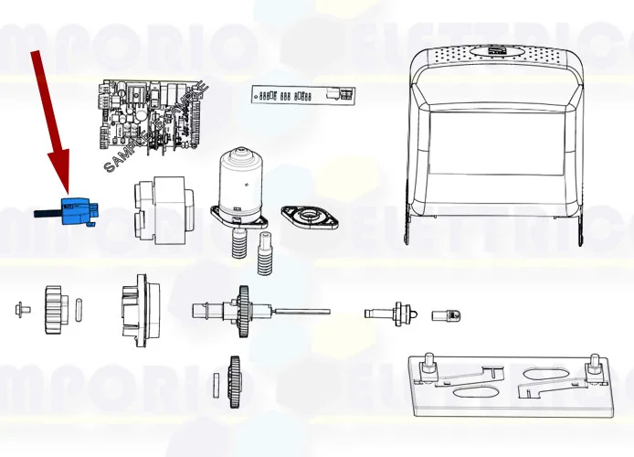 came ricambio gruppo finecorsa meccanico bz 119ribz015