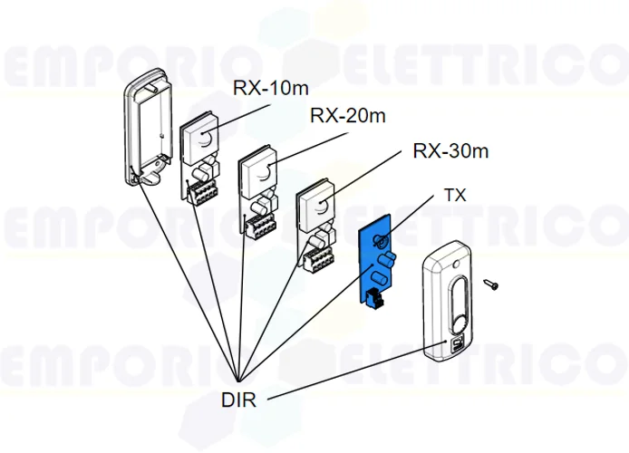 came ricambio scheda elettronica tx dir 119rir136