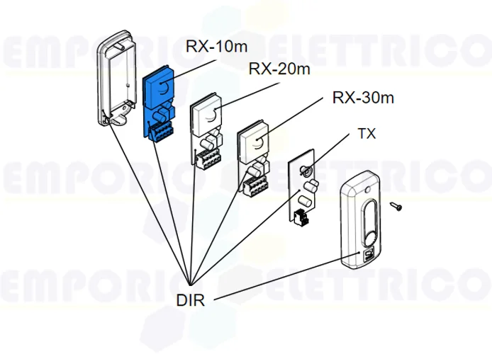 came ricambio scheda elettronica rx dir10 119rir137